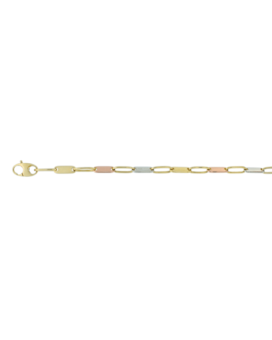 18CT Y/G TRI TONE PLINK NKLT